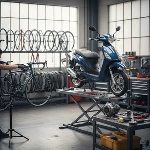 Roller und Fahrräder