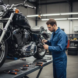 Motorcykelreparation